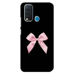 Чехол банты для ViVO Y30 (Бант на черном)