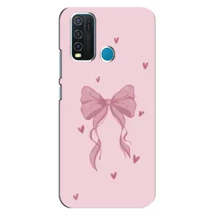 Чехол банты для ViVO Y30 (Бант на розовом)