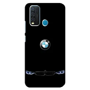 Силиконовый бампер с картинкой машины на ViVO Y30 (Черный BMW)