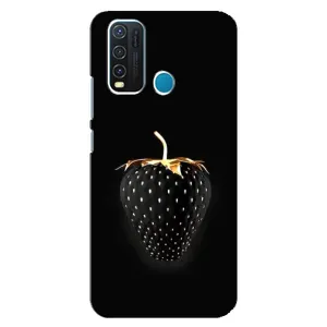 Чехол с изображением вкусной еды для ViVO Y30 (Чёрная клубника)
