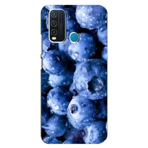 Чехол с изображением вкусной еды для ViVO Y30 (Голубика)