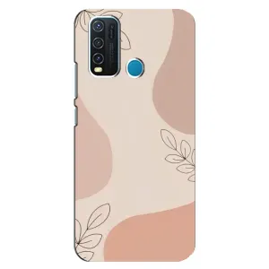 Чохол квітковий дизайн для ViVO Y30 (Кориневий фон)