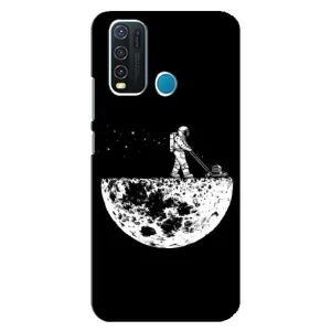 Силіконовый Чохол з принтом "Космонавти" на ViVO Y30 (Космонавт)