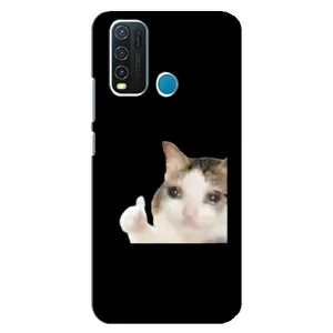 Бампер с принтом Мемы для ViVO Y30 (Кот в слезах)