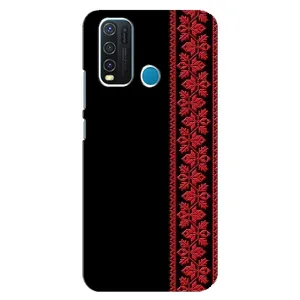 Силіконовый Чохол на ViVO Y30 (Червона вишиванка)