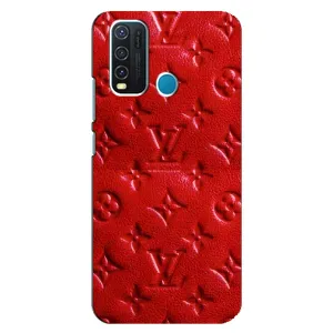 Текстурний Чохол Louis Vuitton для Віво У30 (Червоний ЛВ)