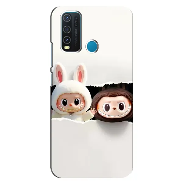 Чехол с рисунком «Фигурки Labubu» для Vivo Y30 Чехол с рисунком «Фигурки Labubu» для Vivo Y30