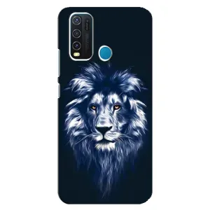 Чохол з картинкою на ViVO Y30 (Лев – синій)