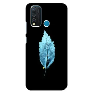 Чохол з картинками на чорному фоні для ViVO Y30 (Листя)