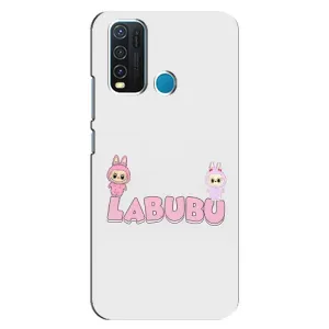 Чехол с принтом Лабубу для ViVO Y30 (Логотип Лабубу)