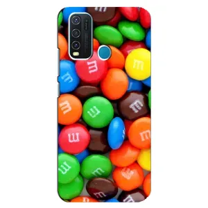 Чехол с изображением вкусной еды для ViVO Y30 (Разноцветные M&M'S)