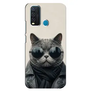 Чохол на тематику: Коти для Vivo Y30 (Модний кіт)