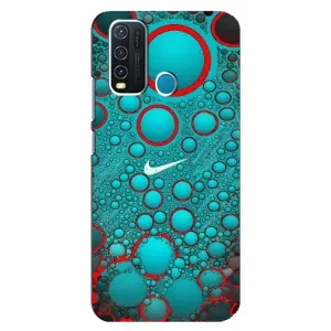 Силиконовый Чехол на ViVO Y30 с картинкой Nike (Найк зеленый)