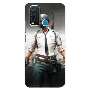 Силиконовый чехол с картинкой "Герой Pubg" на ViVO Y30 (Пабг)