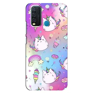 Чехол Unicorn на ViVO Y30 (Радуга и Единорог)
