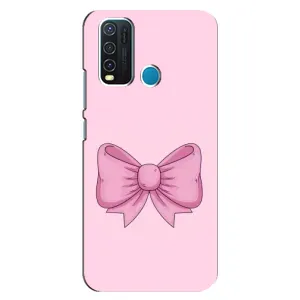 Чехол банты для ViVO Y30 (Розовый бантик)