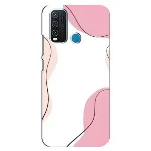 Чохол квітковий дизайн для ViVO Y30 (Рожевий фон)