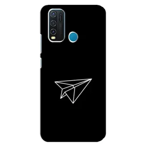 Чохол з картинками на чорному фоні для ViVO Y30 (Літак)