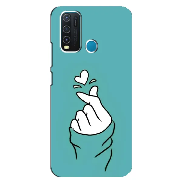Чехол с рисунком «Сердечко на бирюзовом» для Vivo Y30 Чехол с рисунком «Сердечко на бирюзовом» для Vivo Y30