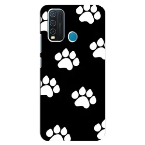 Бампер для ViVO Y30 з картинкою "Песики" (Сліди собак)