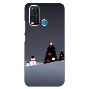 Чохли на Новий Рік ViVO Y30 (Сніговички)