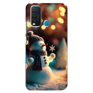 Чохли на Новий Рік ViVO Y30 (Сніговик святковий)