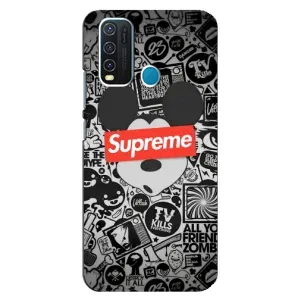 Чехол с Брендами одежды на Виво У30 (Supreme Маус)
