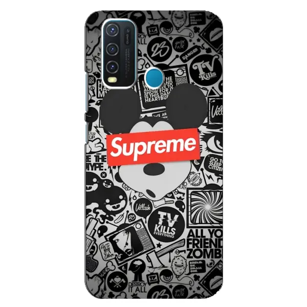 Чехол с рисунком «Supreme Маус» для Vivo Y30 Чехол с рисунком «Supreme Маус» для Vivo Y30
