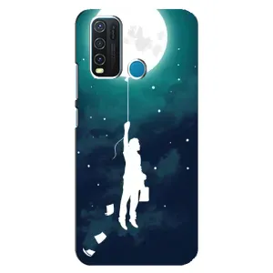 Чехол (ТПУ) с планетами на ViVO Y30 (To The moon)