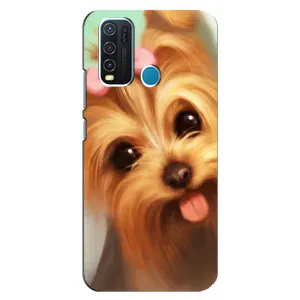 Чехол (ТПУ) Милые собачки для ViVO Y30 (Йоршенский терьер)