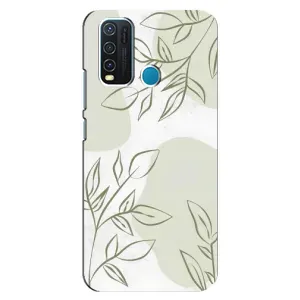 Чохол квітковий дизайн для ViVO Y30 (Зелений дизайн)