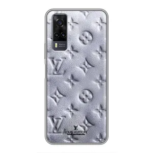 Текстурный Чехол Louis Vuitton для Виво Y31 (Белый ЛВ)