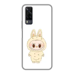 Чехол с принтом Лабубу для ViVO Y31 (Бежевый Лабубу)