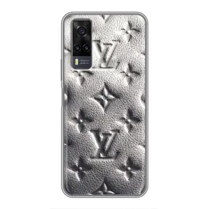 Текстурный Чехол Louis Vuitton для Виво Y31 (Бежевый ЛВ)