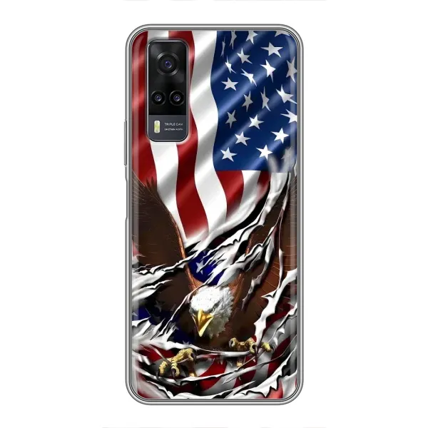 Чехол с рисунком «Флаг USA» для Vivo Y31