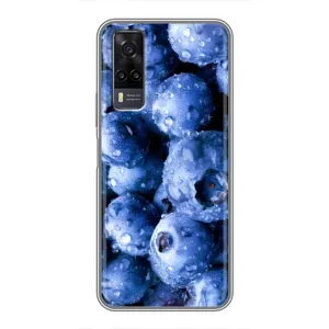 Чехол с изображением вкусной еды для ViVO Y31 (Голубика)