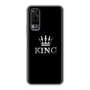 Чохол (Корона на чорному фоні) для Віво Y31 (KING)