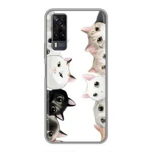 Силіконовий чохол з котиком для ViVO Y31 (Коти)