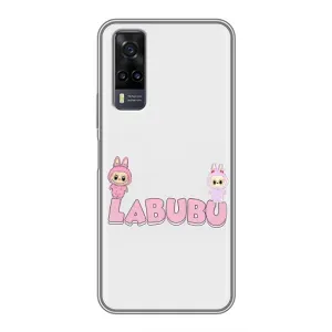Чехол с принтом Лабубу для ViVO Y31 (Логотип Лабубу)