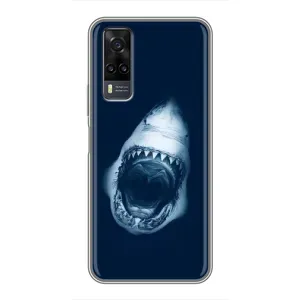 Силіконовий бампер з картинкою звірів для ViVO Y31 (Пащу Акули)