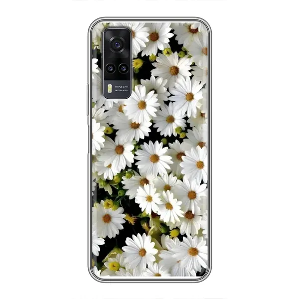 Чехол с рисунком «Рамка в ромашках» для Vivo Y31 Чехол с рисунком «Рамка в ромашках» для Vivo Y31