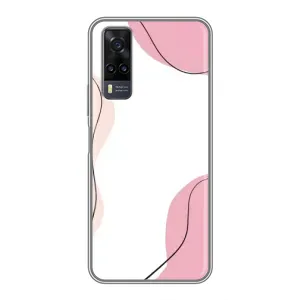 Чехол цветочный дизайн для ViVO Y31 (Розовый фон)