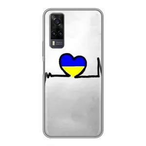 Силиконовый Чехол на ViVO Y31 (Я-Украина) (Украинская кардиограмма)