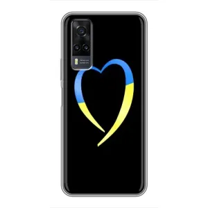 Силиконовый Чехол на ViVO Y31 (Я-Украина) (Украинское сердце)
