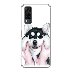 Бампер для ViVO Y31 з картинкою "Песики" (Собака Хаскі)