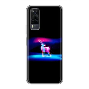 Силіконовий бампер з картинкою звірів для ViVO Y31 (Яскравий олень)