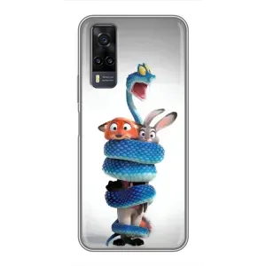 Силиконовый чехол с принтом Зоотрополіс для ViVO Y31 (Змея Зоо)