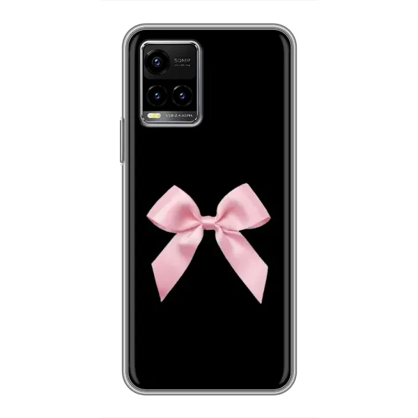 Чехол с рисунком «Бант на черном» для Vivo Y33s