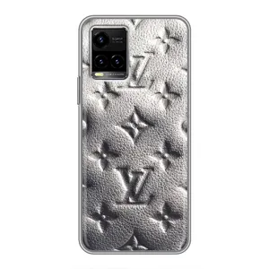 Текстурный Чехол Louis Vuitton для Виво Y33s (Бежевый ЛВ)