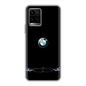 Силіконовий бампер з картинкою машини на Vivo Y33s (Чорний BMW)